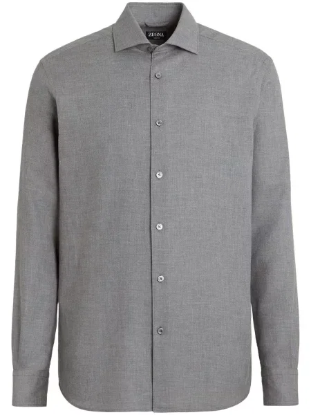 Cămașă Zegna lungă de costum gri