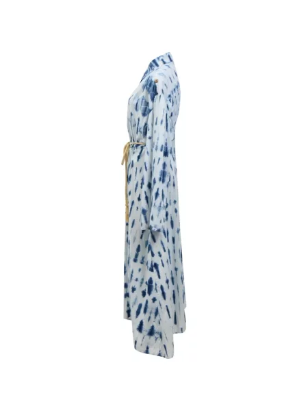 Rochie tip cămașă Nanushka de costum albastru