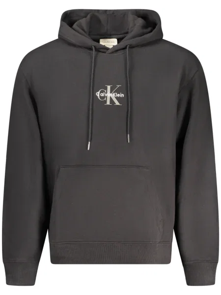 Hoodie Calvin Klein s kapuco črna