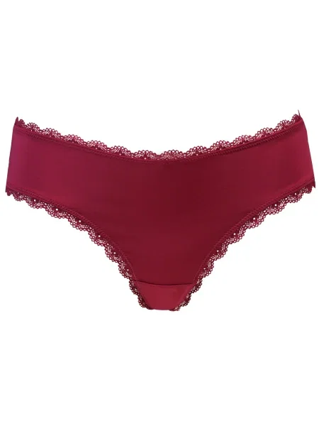 SugarShape Tanga Basic bordeaux roșu