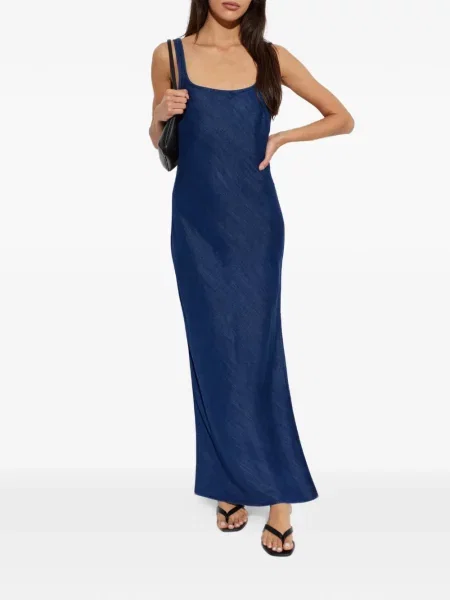 Rochie maxi Samsøe Samsøe albastru