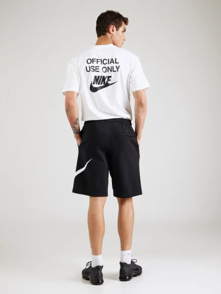 Nike Sportswear Nohavice CLUB čierna biela