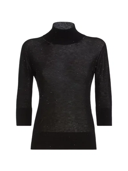 Top Genny cu paiete negru