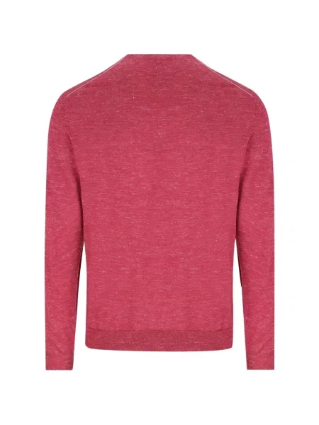 Pulover Zegna cu decolteu rotund roșu