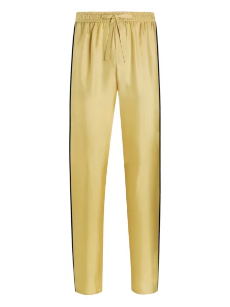 Pruhované kalhoty Dolce & Gabbana žluté