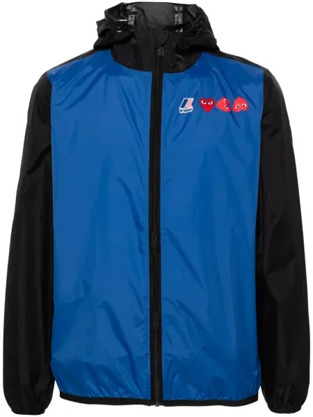 Geacă Comme Des Garcons Play cu motiv cu inimi albastru