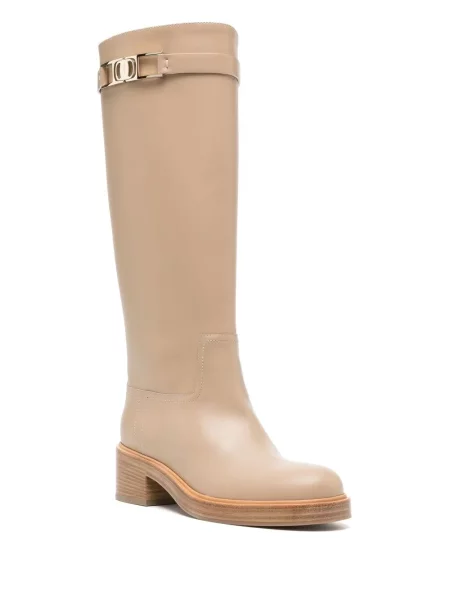 Botine Ferragamo maro