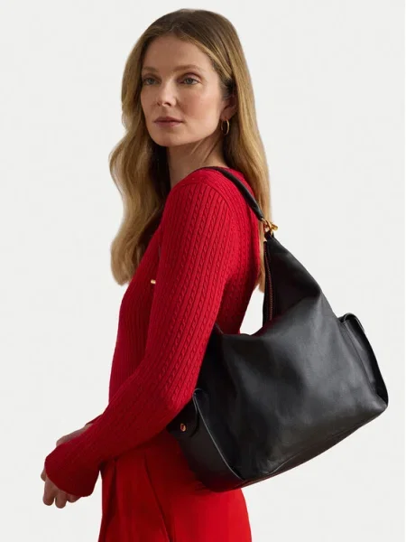 Kabelka LAUREN RALPH LAUREN čierna