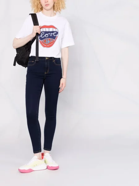 Liesas skinny fit džinsai Michael Michael Kors mėlyna