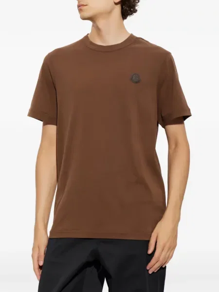 Tricou Moncler cu autograf maro