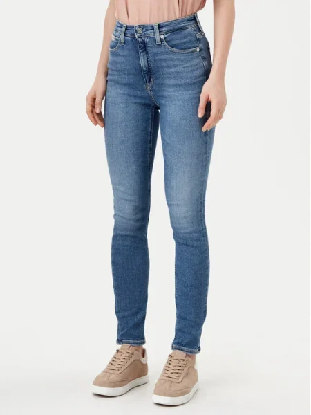 Calvin Klein Jeans Blugi Bleumarin Skinny Fit albastru