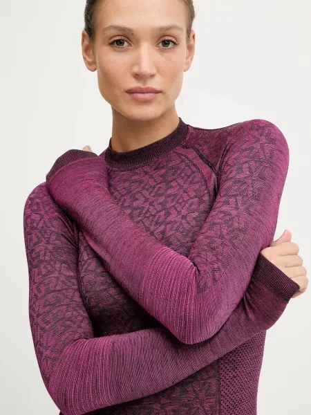 Вовняна термобілизна Newland з круглим вирізом рожева