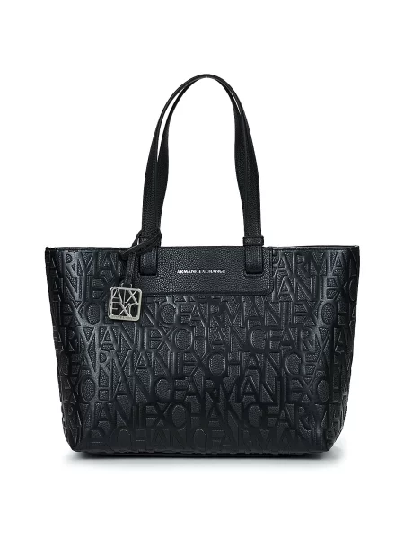 Geantă shopper Armani negru