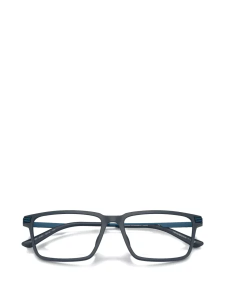 Правоъгълни слънчеви очила Emporio Armani синьо