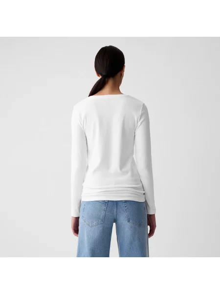 Дълго тениска Gap бяло