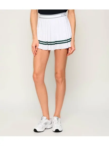 Sporty&Rich Fustă Ally Serif alb