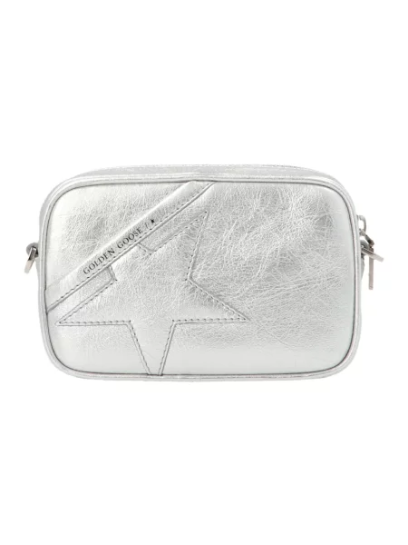 Torebka crossbody Golden Goose skórzana szara