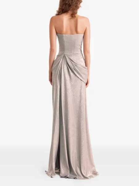 Rochie maxi Gemy Maalouf drapată de costum gri