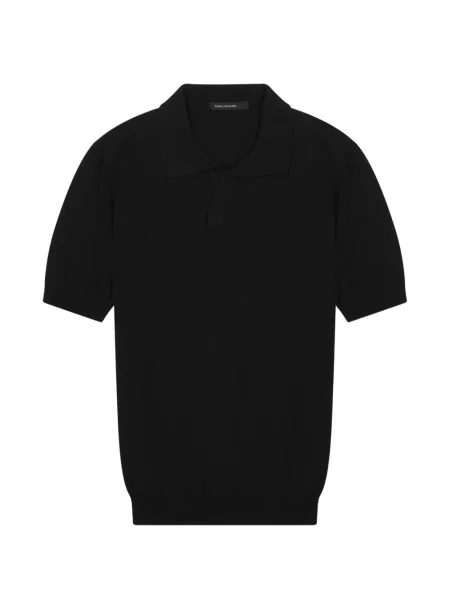 S ovratnikom polo majica Tagliatore crna