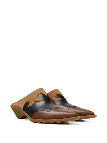 Papuci tip mules Camper din piele