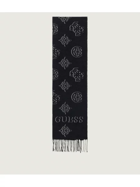 GUESS Fular CARMELLA / alb negru