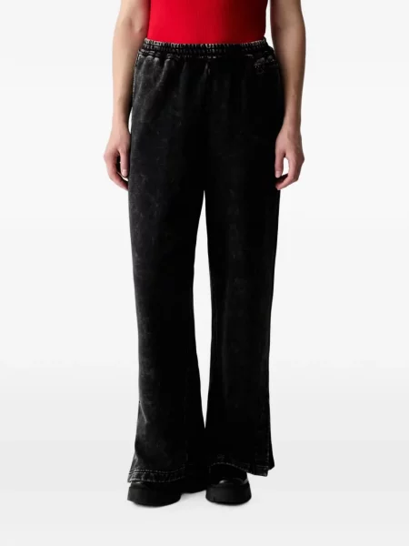 Pantaloni Karl Lagerfeld Jeans cu broderie alergare negru
