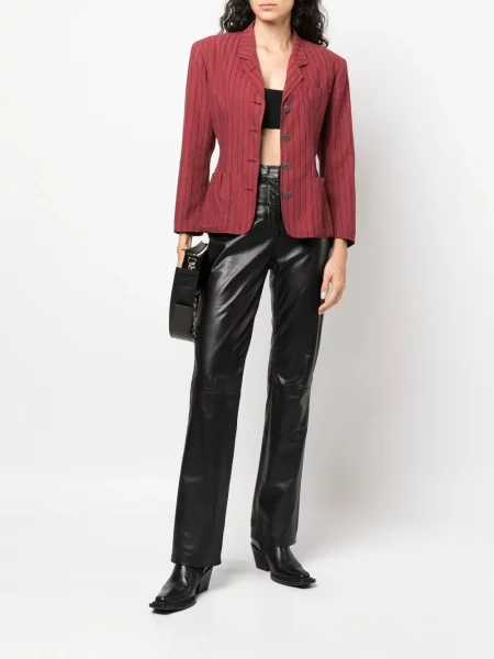 Proužkovaný sako Jean Paul Gaultier Pre-owned červené