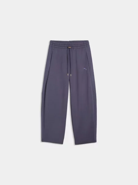 Спортивні штани PUMA Her Barrel Leg Pants комбінований верх сірий