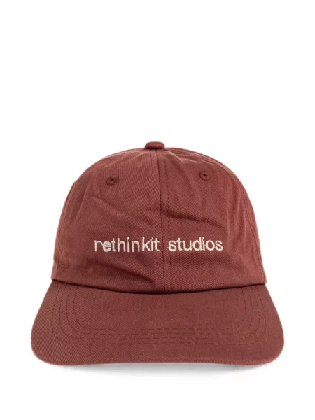 Шапка с козирки Rethinkit Studios бродирана кафяво