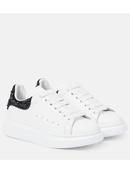 Sneakerși Mcqueen din piele alb