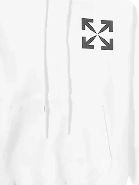 Hanorac cu glugă Off-white alb