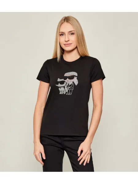 Karl Lagerfeld Tricou IKON RS DUO negru