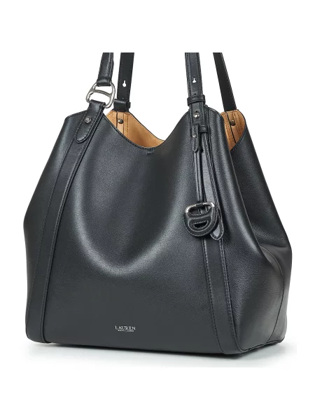 Shopper kabelka Lauren Ralph Lauren čierna