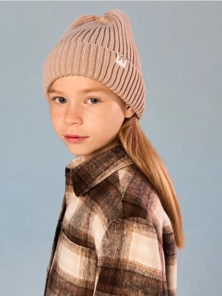 Sinsay Beanie Čepice s Viskózou béžová
