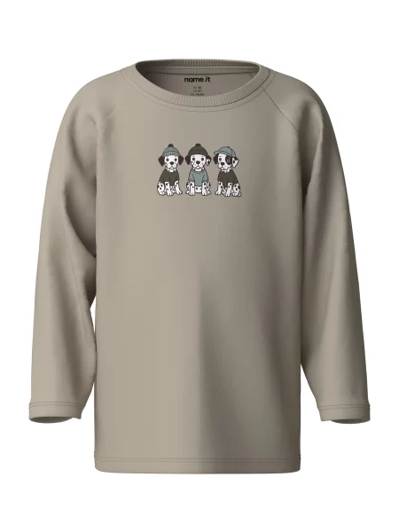 NAME IT Tricou NMMVAGLAN bej închis / safir / negru alb