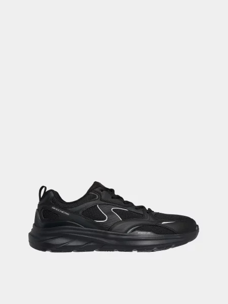 Кожаные повседневные кроссовки Skechers черные