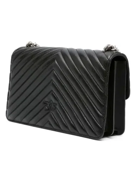 Pinko De piele geantă pe umăr LOVE ONE negru