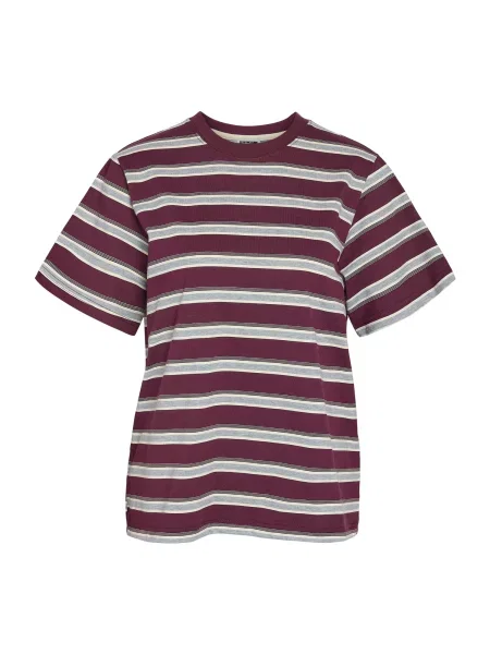 Noisy may Tricou NMEMBER gri / ciclam / negru alb