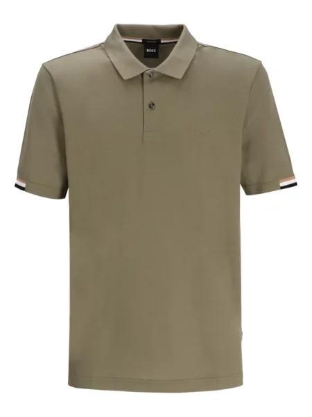 Polo Boss cu broderie verde