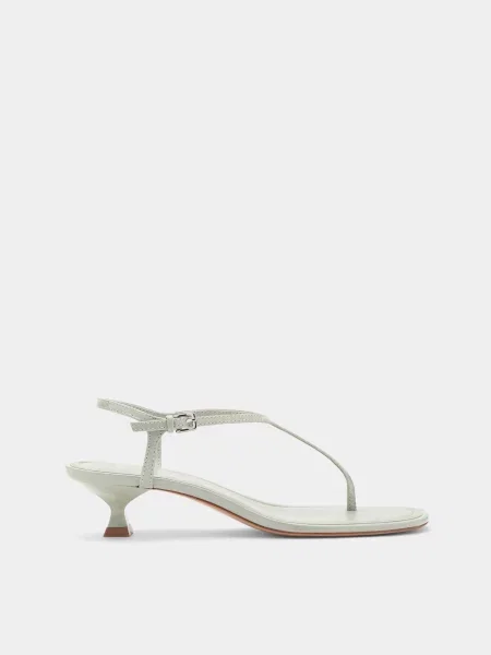 Босоніжки MANGO поліуретан зелений