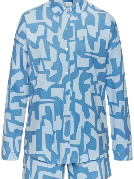 S.Oliver Pijama deschis albastru