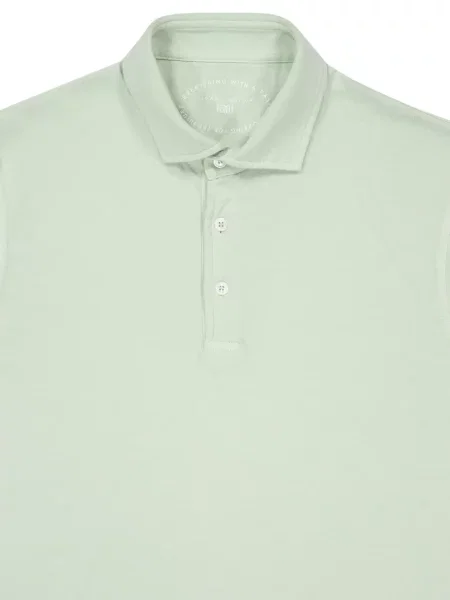 Tricou polo Fedeli tricotate verde