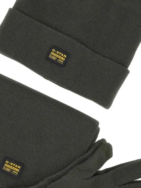Căciulă G-star Raw cu autograf verde