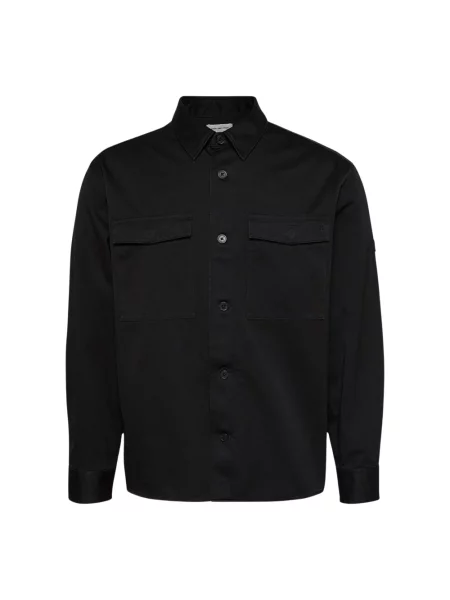 Koszula dżinsowa Calvin Klein Jeans z długim rękawem czarna