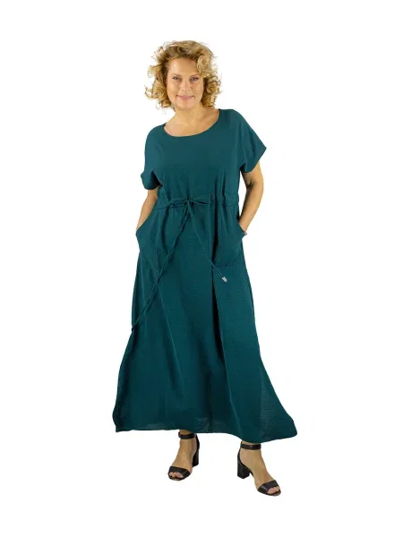 Rochie maxi Pri lungă de costum turcoaz