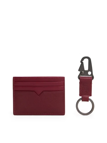 Tommy Hilfiger Usnjen etui za kartice in obesek za ključe