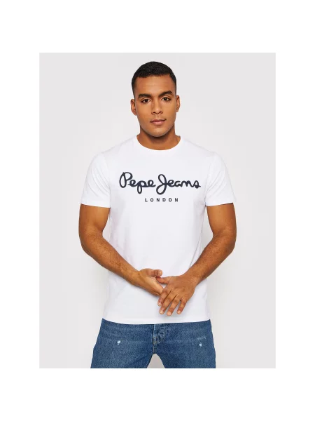 Pepe Jeans T-Shirt Original Slim Fit λευκό
