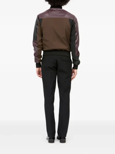 Кожено яке Mm6 Maison Margiela кафяво