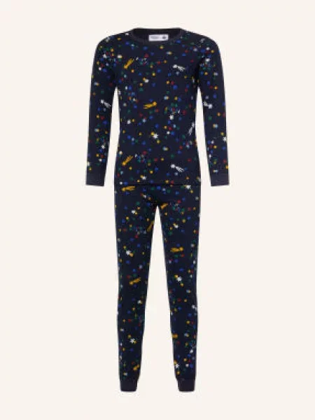 Petit Bateau Pyžamo tmavě / žlutá / zelená modrá