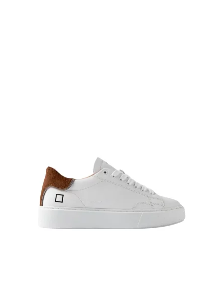 Sneakersy D.a.t.e. zamszowe białe